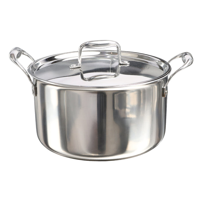 Buckingham Elite Tri 18/8 Stainless Steel Casserole 24 cm  / 5 Litre.
