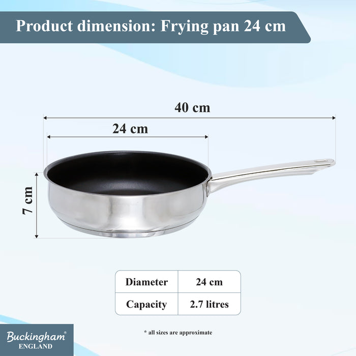 Buckingham Induction Frying Pan 24 cm