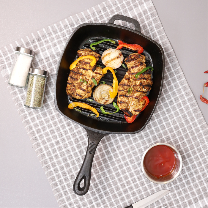 Buckingham Pre-Seasoned Cast Iron Griddle Pan 24 cm