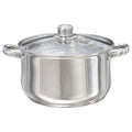 Buckingham Stainless Steel Casserole Pan with Tempered Glass Lid