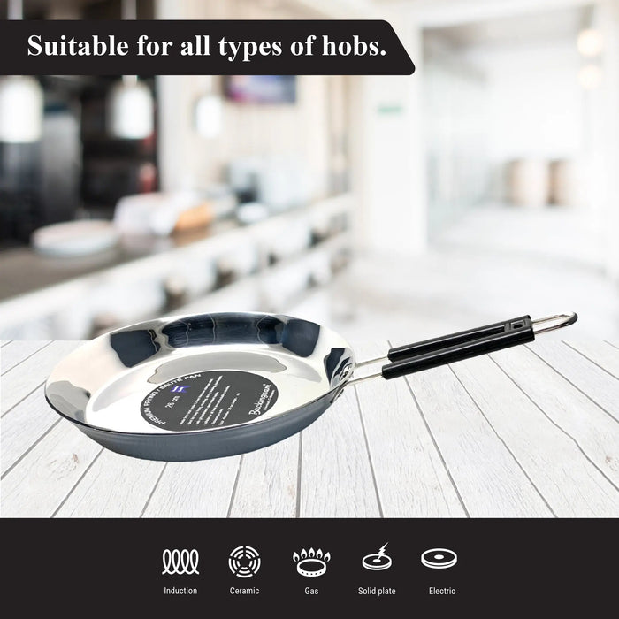 stainless steel frying pan