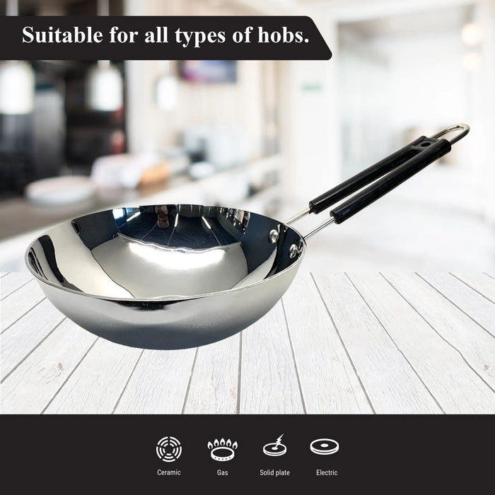 Buckingham Induction Saute Pan 21 cm Premium Stainless Steel Buckingham Cookware UK