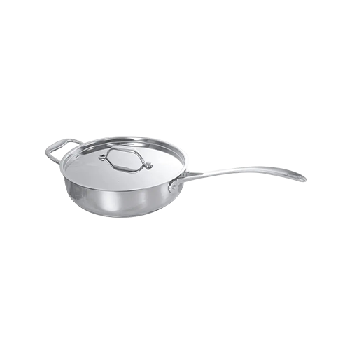 Buckingham Stainless Steel Saute Pan with Lid 24 cm