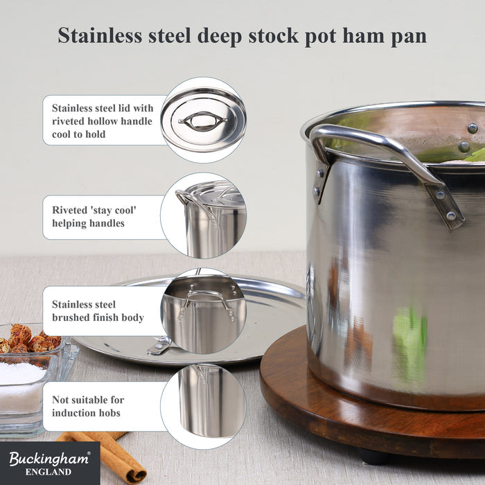 Buckingham Stainless Steel Stock Pot
