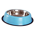 Buckingham Striped Dog Bowl Baby Blue (96oz)