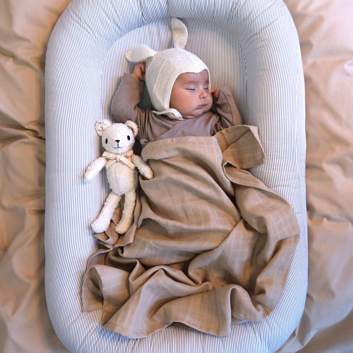 Cam Cam Copenhagen - Baby Nest - OCS - Classic Stripes Blue - Mabel & Fox