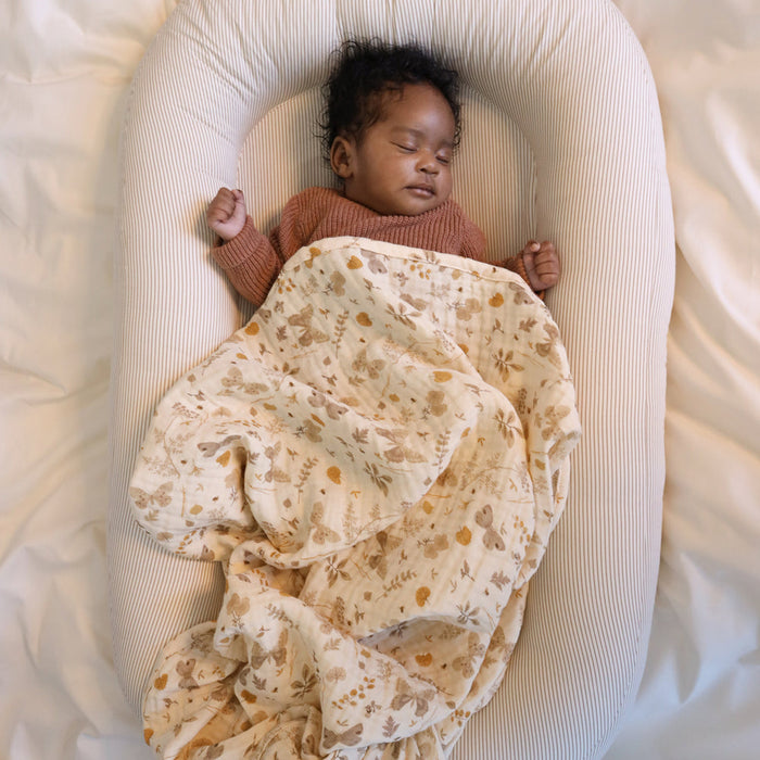 Cam Cam Copenhagen - Baby Nest - OCS - Classic Stripes Camel - Mabel & Fox