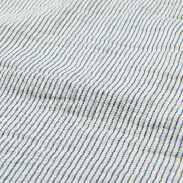 Cam Cam Copenhagen – Muslin Baby Blanket – GOTS Classic Stripes Blue - Mabel & Fox