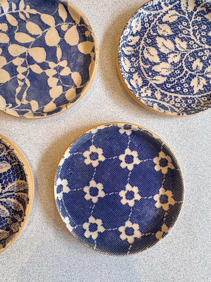 Canape Plates - Cobalt - Set of 4