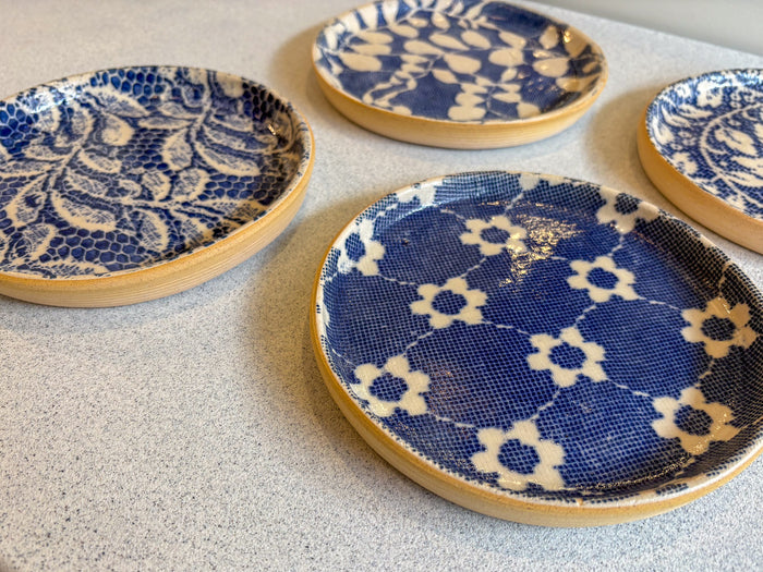 Canape Plates - Cobalt - Set of 4