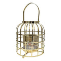 Canary Lantern Gold Cage Candle Holder