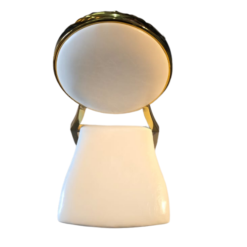 Chair - Gold Rim Round Back Padded