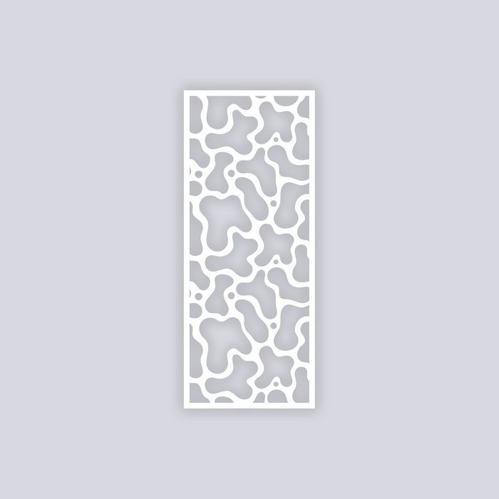 Coral Reef Rectangle Face Clay Stencil