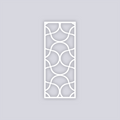 Crescent Moons Rectangle Face Clay Stencil