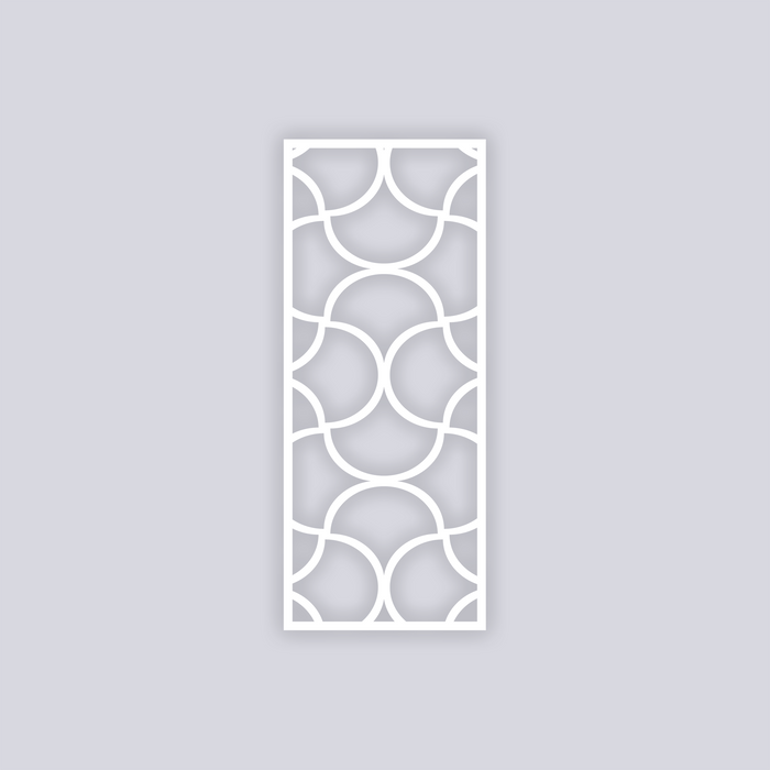 Crescent Moons Rectangle Face Clay Stencil