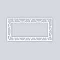 Crescent Moons Rectangle Rim Clay Stencil