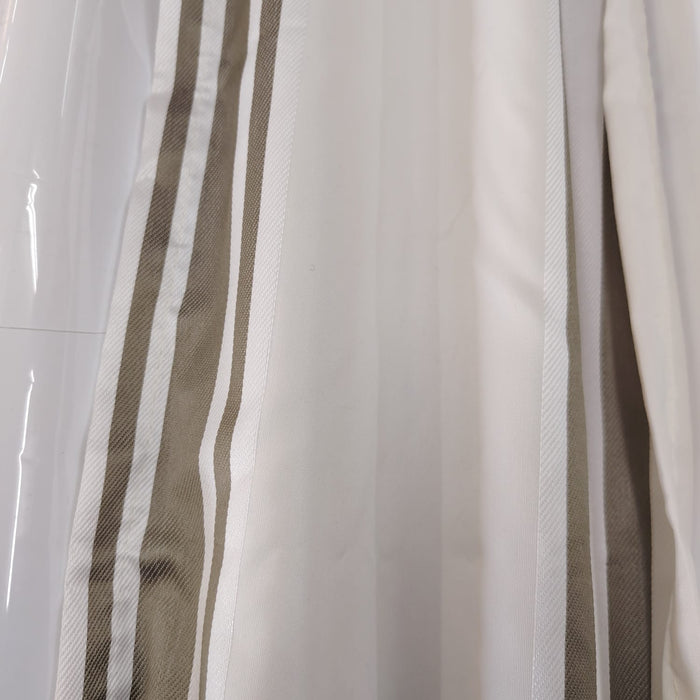 Light Grey and white / Stripe / Curtain