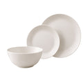 Dinner Sets - Cosmo Stoneware - Plain White - 12pc