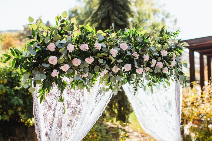 DIY Floral Garden Arch with Wedding Chicks