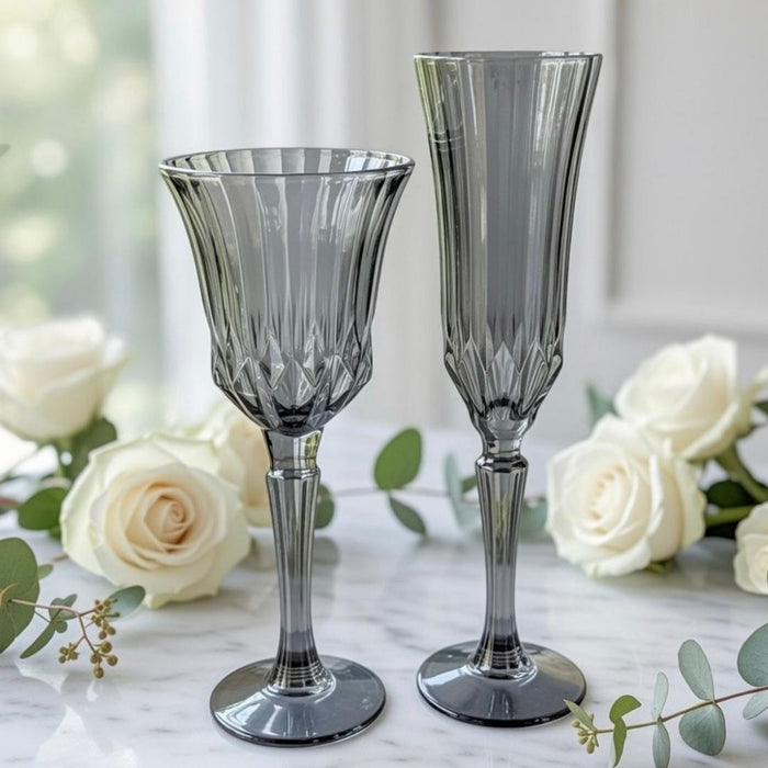 Drinkware - Windsor Glasses - Smoke Grey