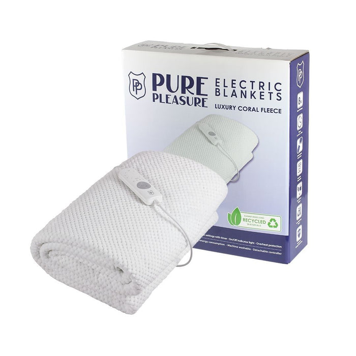 Electric Blankets -  Coral Fleece Fitted with Elastic Skirt