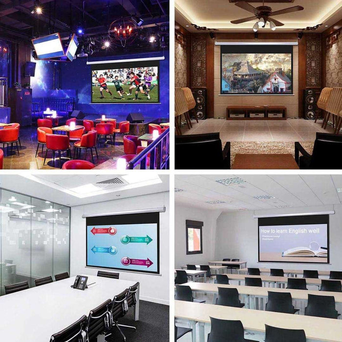 Electric Projector Screen -  180x180cm