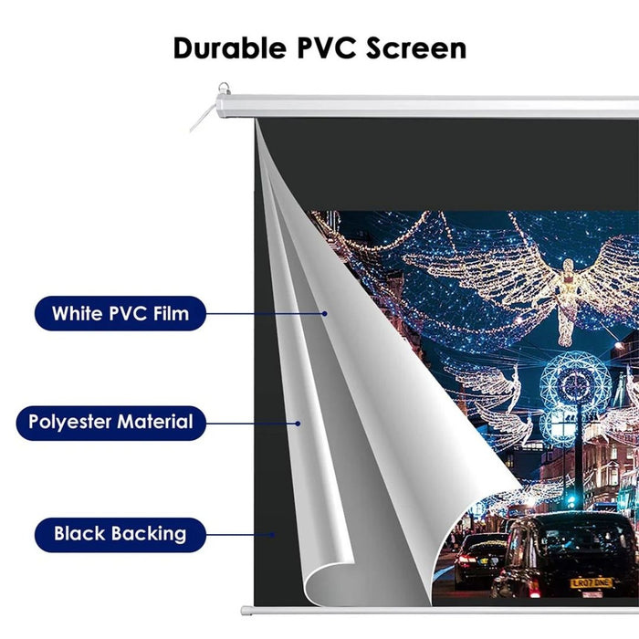 Electric Projector Screen -  180x180cm