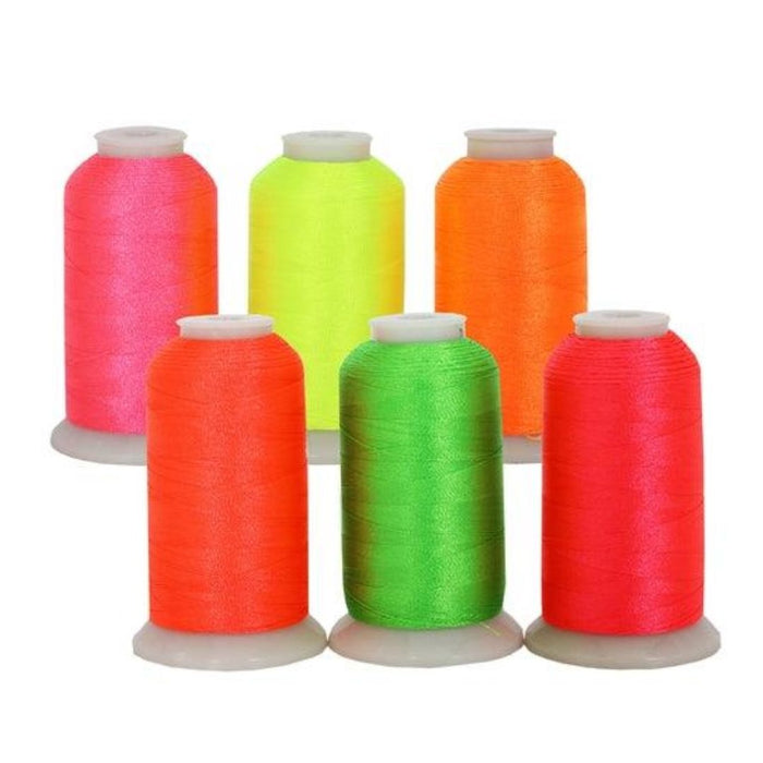 Embroidery Threads - Neon - 1000m