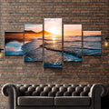Endless Horizon Beach Sunset Wall Art Frame Canvas Printing Decor - BlueArtDecor