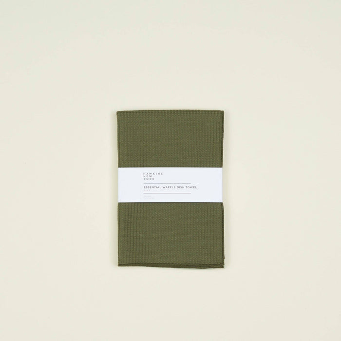 Essential Waffle Dish Towels in Olive & Sage | Set of 2