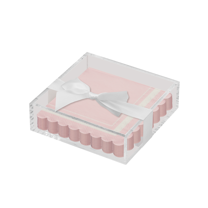 Acrylic / Scalloped Edge Blush
