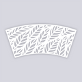 Feather Leaves Cups + Cones Clay Stencil