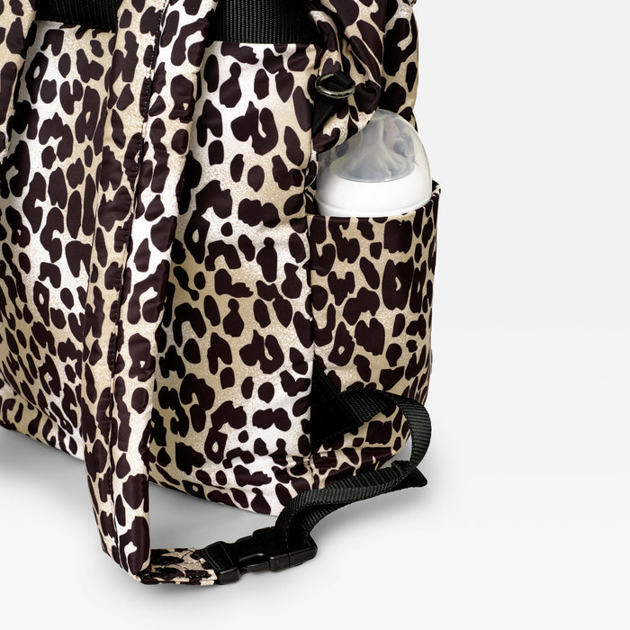 Finnson - ELISE Eco Changing Backpack with Changing Mat - Leopard - Mabel & Fox