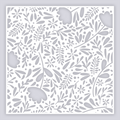 Floral Garden Full Clay Stencil