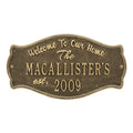 Fluted Arch Welcome Anniversary Plaque