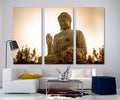 Giant Buddha Meditation Religion Wall Art Frame Canvas Printing Decor