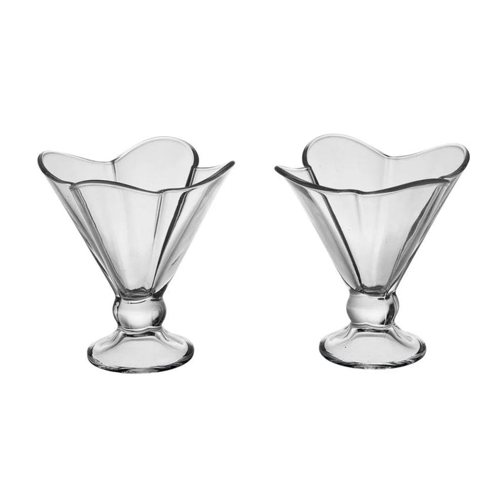 Glass Bowls - Flower Sundae Ice Cream 6's