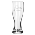 The Maple Glass Grand Pilsner, 20oz, features "Welcome to the Beach House" and two starfish engraved on the front for a personalized touch.