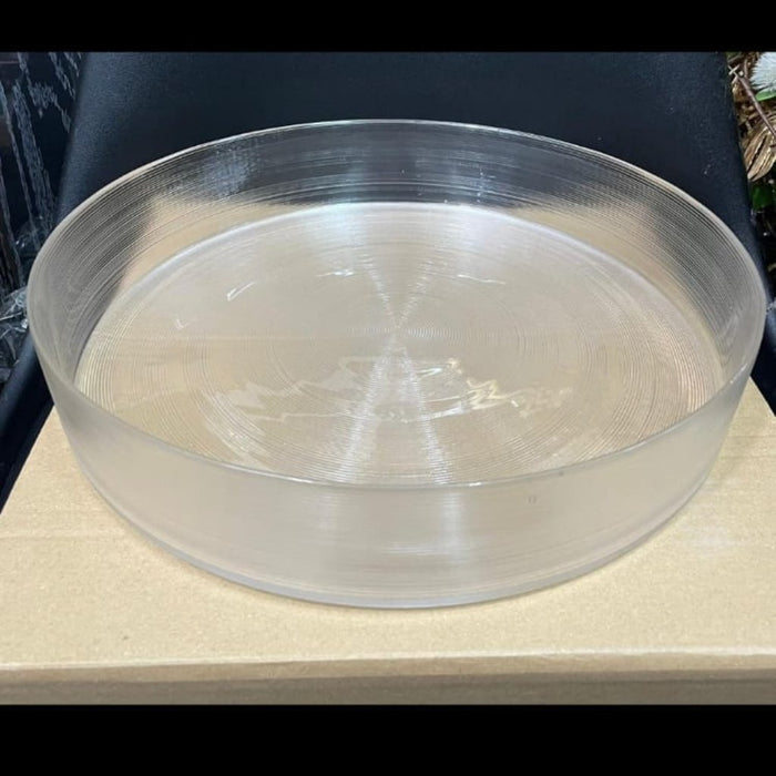 Glass Salad Bowl - Frosted - 32cm