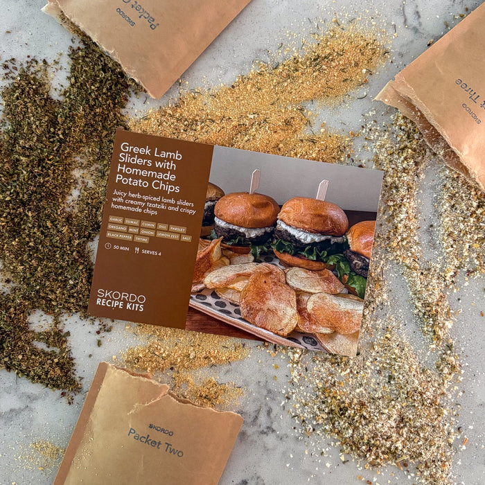 Greek Lamb Sliders with Homemade Potato Chips Recipe Kit