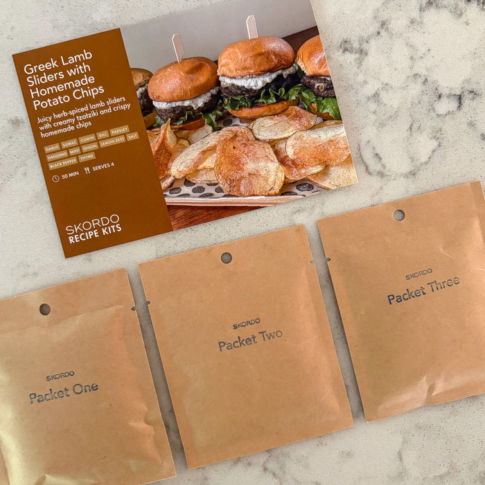 Greek Lamb Sliders with Homemade Potato Chips Recipe Kit