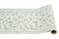 The Eco Cream & Sage Table Setting by Sophistiplate LLC features green and white floral and bird motifs—ideal to pair with bamboo plates or other eco-friendly party accents.