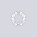 Groovy Loops Circle Rim Clay Stencil