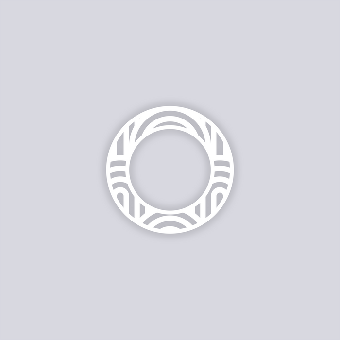 Groovy Loops Circle Rim Clay Stencil