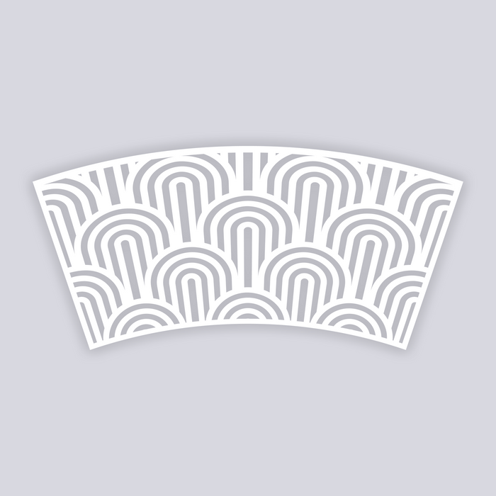 Groovy Loops Cups + Cones Clay Stencil