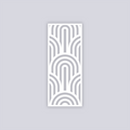 Groovy Loops Rectangle Face Clay Stencil