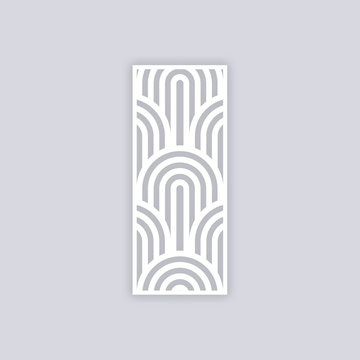 Groovy Loops Rectangle Face Clay Stencil