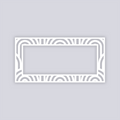 Groovy Loops Rectangle Rim Clay Stencil