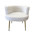 Halo Chair - Boucle with Gold Legs