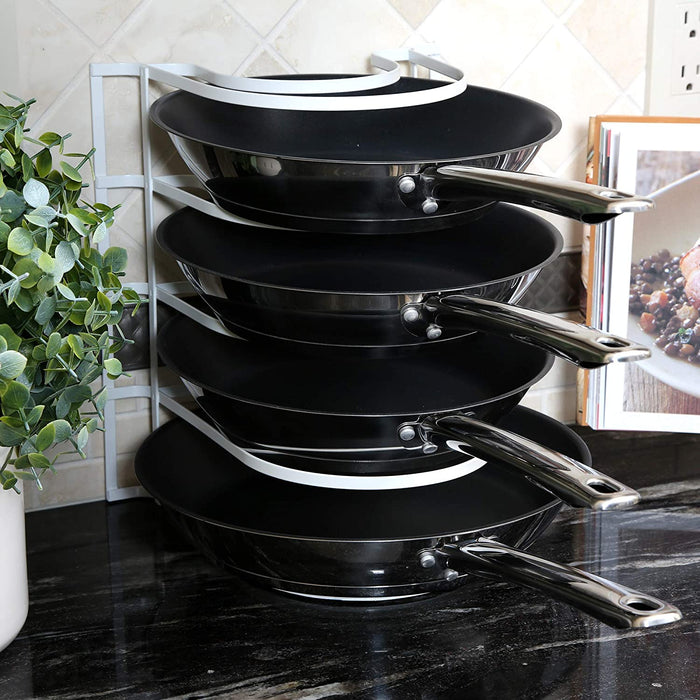 Heavy Duty 5-Tier Pan Rack Storage Organizer